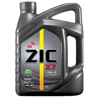 Масло моторное синтетическое R ZIC X7 LS 10W-40 SM/CF,   6 литров